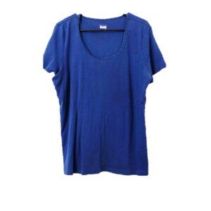 NWT Basic Editions Women’s Crew Neck Tee Shirt, XL
